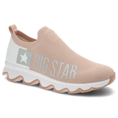 Sneakers BIG STAR - JJ274A145 Nude/Weiß