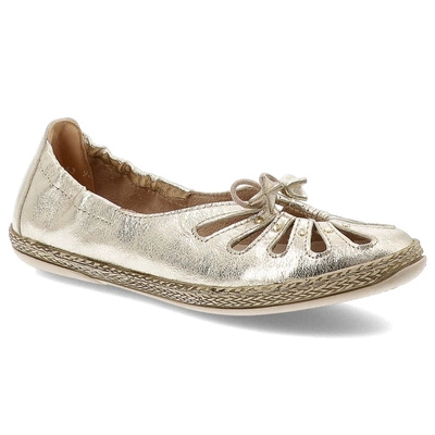 Ballerinas ARMODO - 10179 Kryształ Złoto