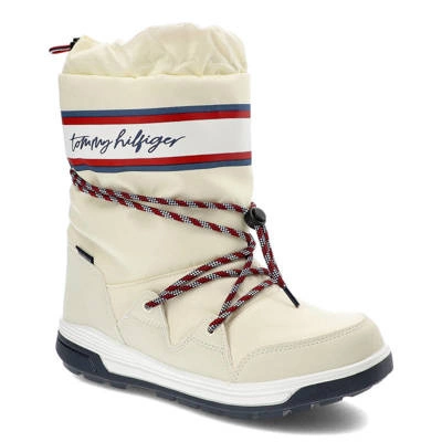 Schneeschuhe TOMMY HILFIGER - T3A6-32436-1485100-Snow Boot White 100