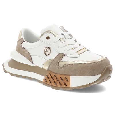 Sneakers FILIPPO - DP6733/25 WH BE Biały/Beżowy