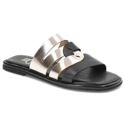 Pantoletten LEMAR - 40318 Schwarz+Gold