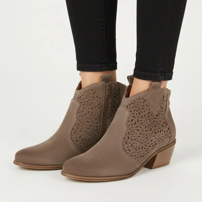 Stiefeletten ARMODO - 1130 Almond Welur