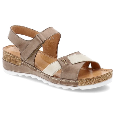 Sandalen WASAK - 0620 Cappuccino+Waniliowe