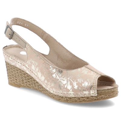 Sandalen ARMODO - 5-0824-087 Pigi Złote Kwiaty