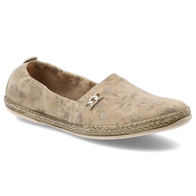 Halbschuhe ARMODO - 10177 Kwiaty Beż