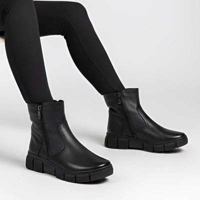 Stiefeletten WASAK - 0730 Czarny Groszek/Wełna