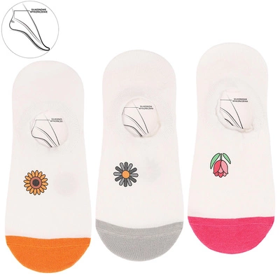 Ballerinas MORAJ 3 Pary - CDB200-404 Mix Kolor