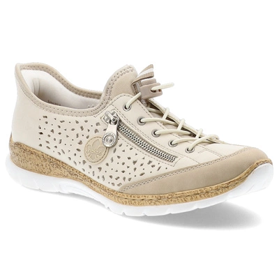 Halbschuhe RIEKER - N42V3-60 Beige