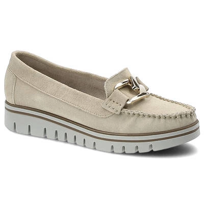 Halbschuhe LEMAR - 10134 W.Beige/Złoty