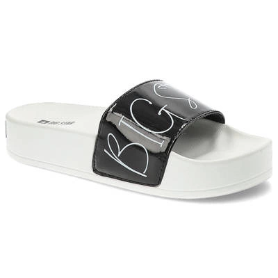 Pantoletten BIG STAR - JJ274A276 Weiß/Schwarz