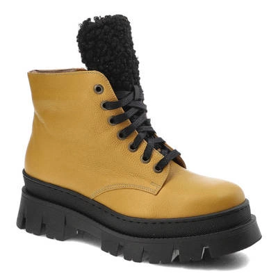 Stiefeletten BLU - 99/13 Gelb G+Bocle