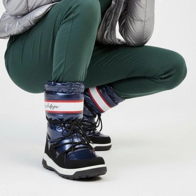 Schneeschuhe TOMMY HILFIGER - T3A6-32436-1485800-Snow Boot Blue 800