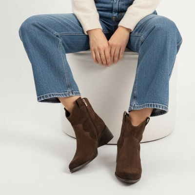 Cowboystiefel KARINO - 4794/015-F Mokka/Welur