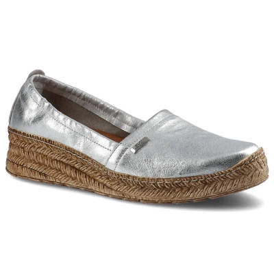 Espadrilles LEMAR - 10125 Kryształ Srebro