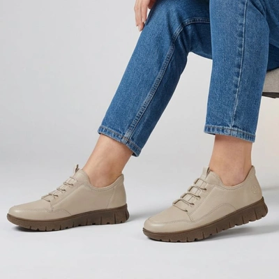 Halbschuhe RIEKER - N1357-60 Beige