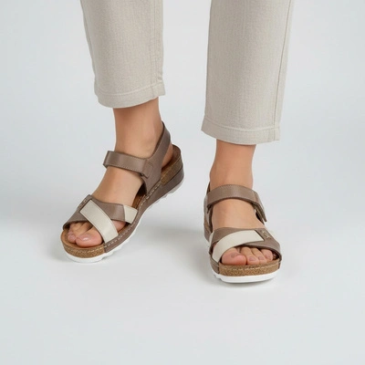 Sandalen WASAK - 0620 Cappuccino+Waniliowe