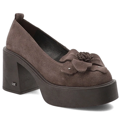 Halbschuhe KARINO - 5771/015-P Brąz/Welur