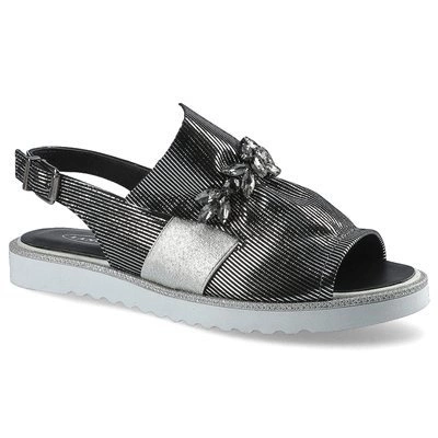 Sandalen LANQIER - 46C0819 Schwarz/Silber 400