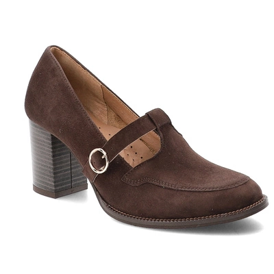 Halbschuhe ARMODO - 1662 Brąz Zamsz