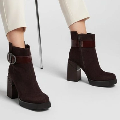 Stiefeletten FILIPPO - DBT7183/25 BG Bordowy