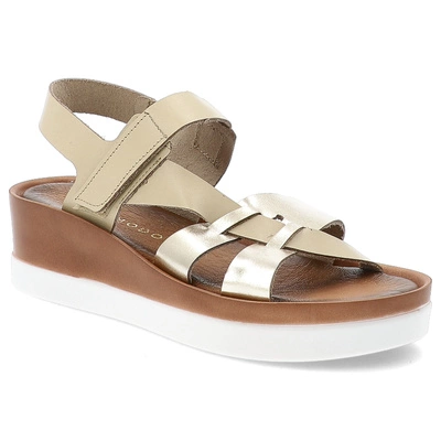 Sandalen ARMODO - 40397 Bf.Beż+Bf.Złoto
