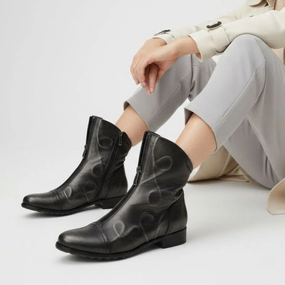 Stiefeletten ARMODO - 7096A Czarny/Srebrny