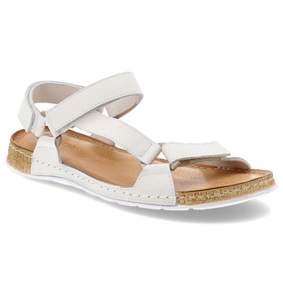 Sandalen WASAK - 0782 Biały Groszek