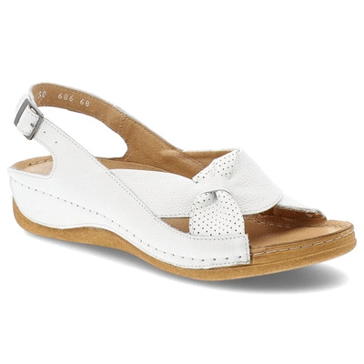 Sandalen ARMODO - 5-0686-068 Biały Verona+Pefro