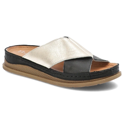 Flip-Flops MACIEJKA - L4986-25/00-0 Czarny+Złoty