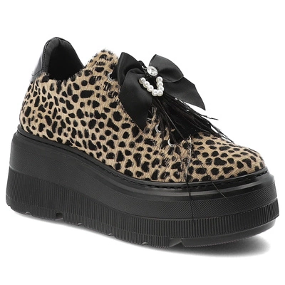 Sneakers KARINO - 5726/043-P Beż-Czarny/Naplak