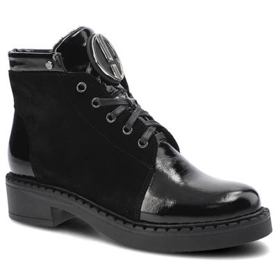 Stiefeletten POLLONUS - 5-1329-003 Czarny Naplak/Czarny Welur