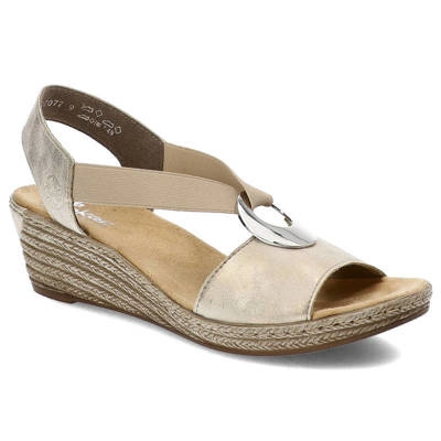 Sandalen RIEKER - 624H6-60 Beige