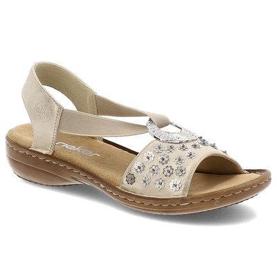 Sandalen RIEKER - 608B5-90 Metallic