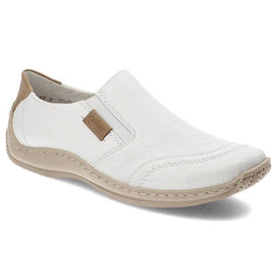 Halbschuhe RIEKER - L1755-80 Weiße