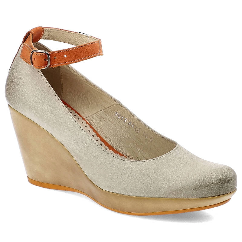 Damen Barfussschuhe Silber - Bequeme Pumps Mit Dickem Absatz