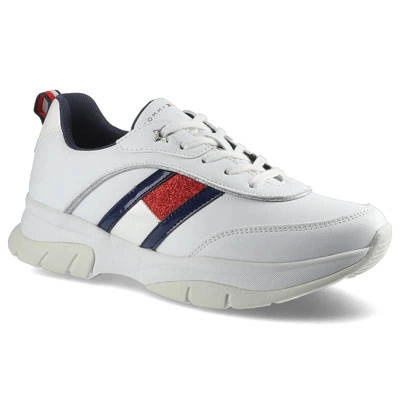Sneakers TOMMY HILFIGER - Low Cut Lace-Up T3A4-31180-1023100 White 100
