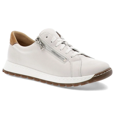 Sneakers WASAK - 0749 Biały Groszek/Brąz Nubuk