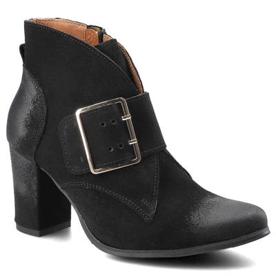 Stiefeletten EXQUISITE - 1265 Czarny Welur