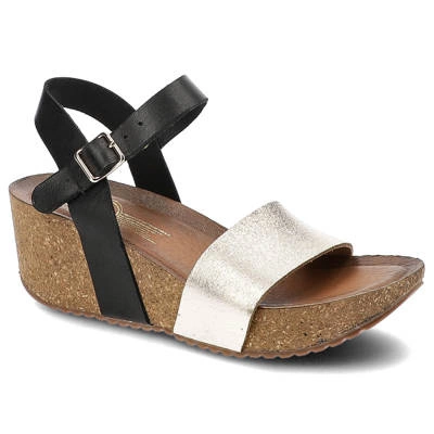 Sandalen LEMAR - 40286 Bf.Schwarz+Bf.Gold