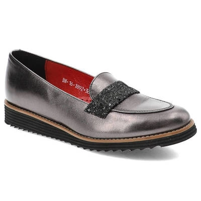 Halbschuhe KARINO - 1892/115-P Silber/Schwarz