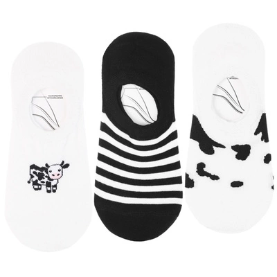 Ballerinas MORAJ 3 Pary - CDB200-397 Mix Kolor