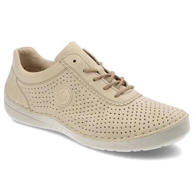 Halbschuhe RIEKER - 52546-60 Beige