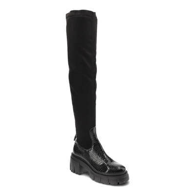 Stiefel MACIEJKA - 05260-01/00-7 Schwarz,Kroko