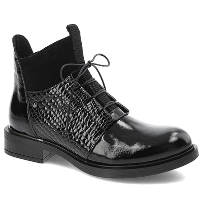 Stiefeletten ARMODO - 60343 Naplak Czarny+Matrix+W.