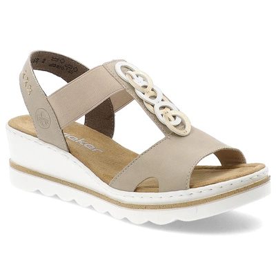 Sandalen RIEKER - 67498-62 Beige