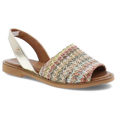 Sandalen ARMODO - 40424 Plec.Multi+Kryształ Zł.