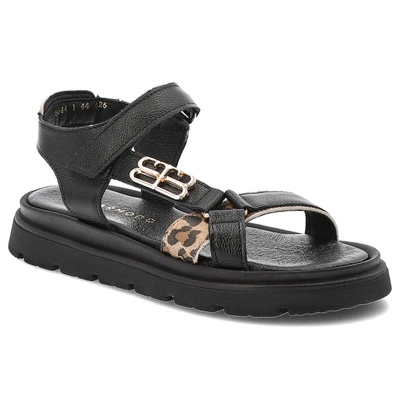 Sandalen ARMODO - 40441 V.Czarny/Pantera Beż