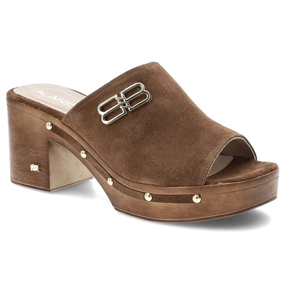 Flip-Flops KARINO - 5093/015-P Rustikal Welur