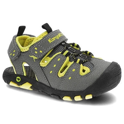 Sandalen KANGAROOS - 18731 000 2090 K-Trek Steel Grey/Neon Yellow