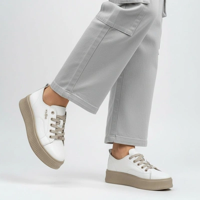 Sneakers FILIPPO - DP6122/26 WH BE Biały/Beżowy